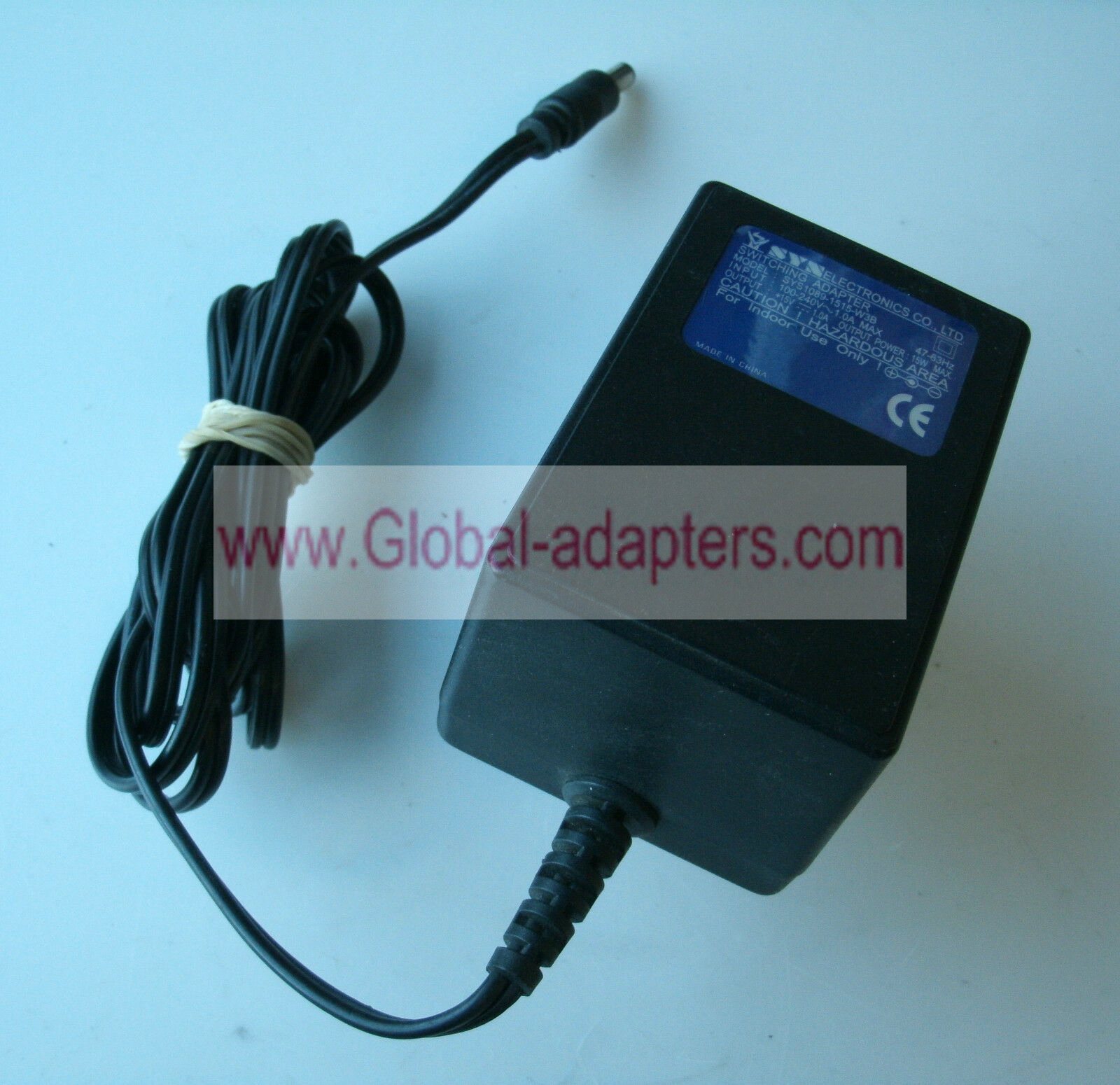 NEW SYN SYS1089-1515-W3B 15V 1A AC/DC POWER SUPPLY ADAPTER